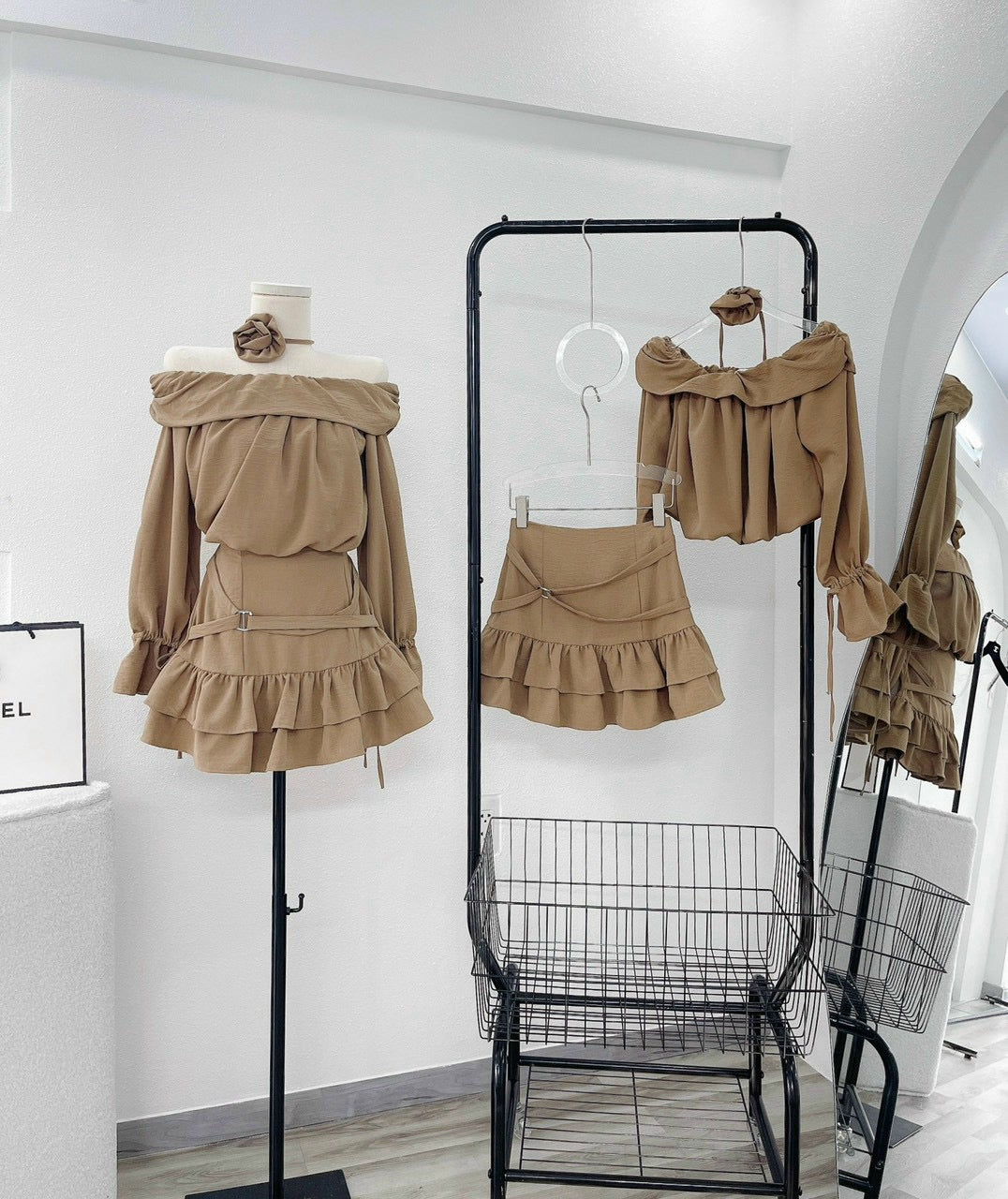 Set brown bow pka