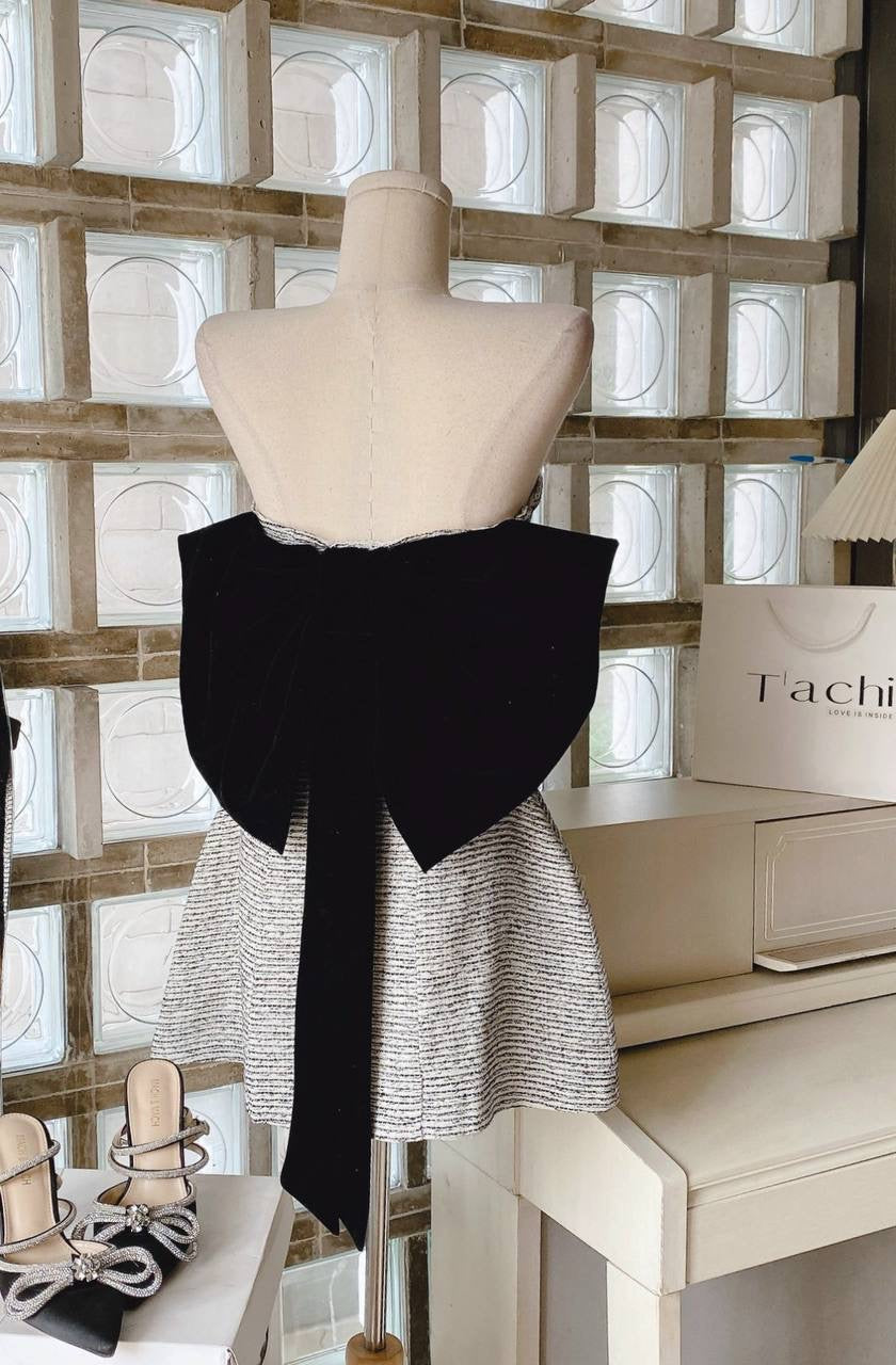 Party dress bow black