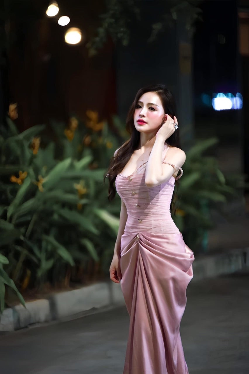 Party dress pink siliver