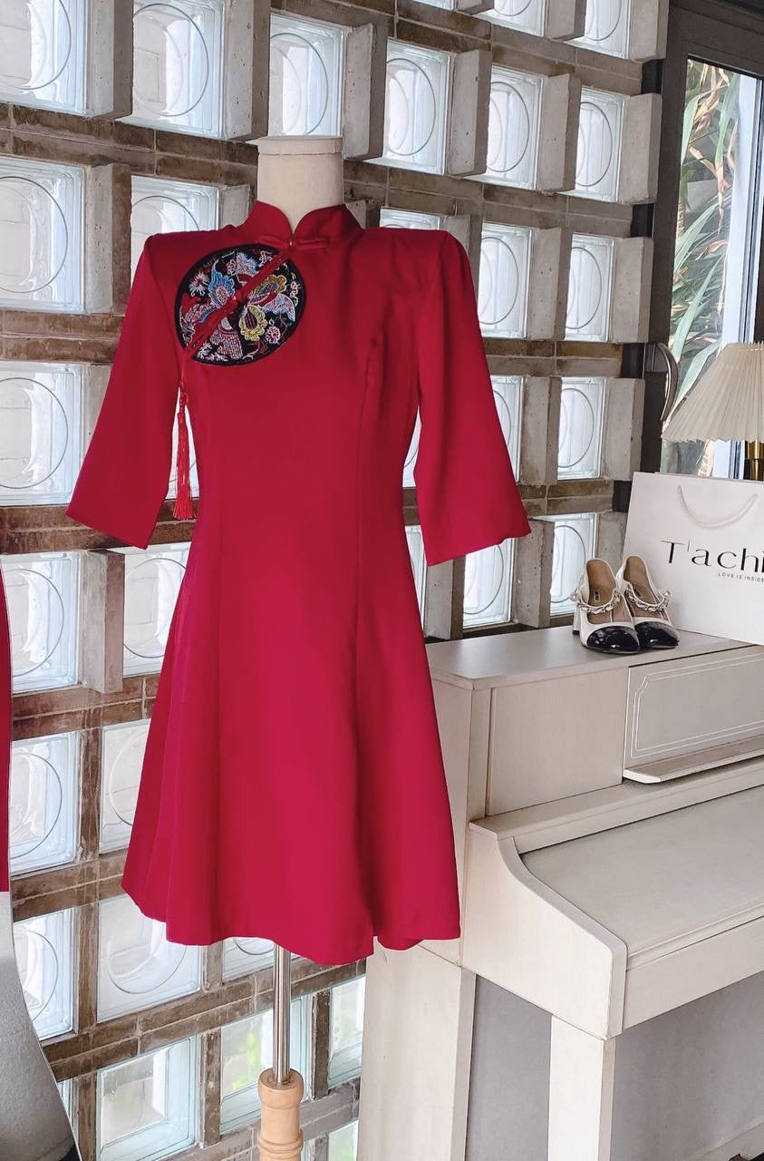Chinese red dress