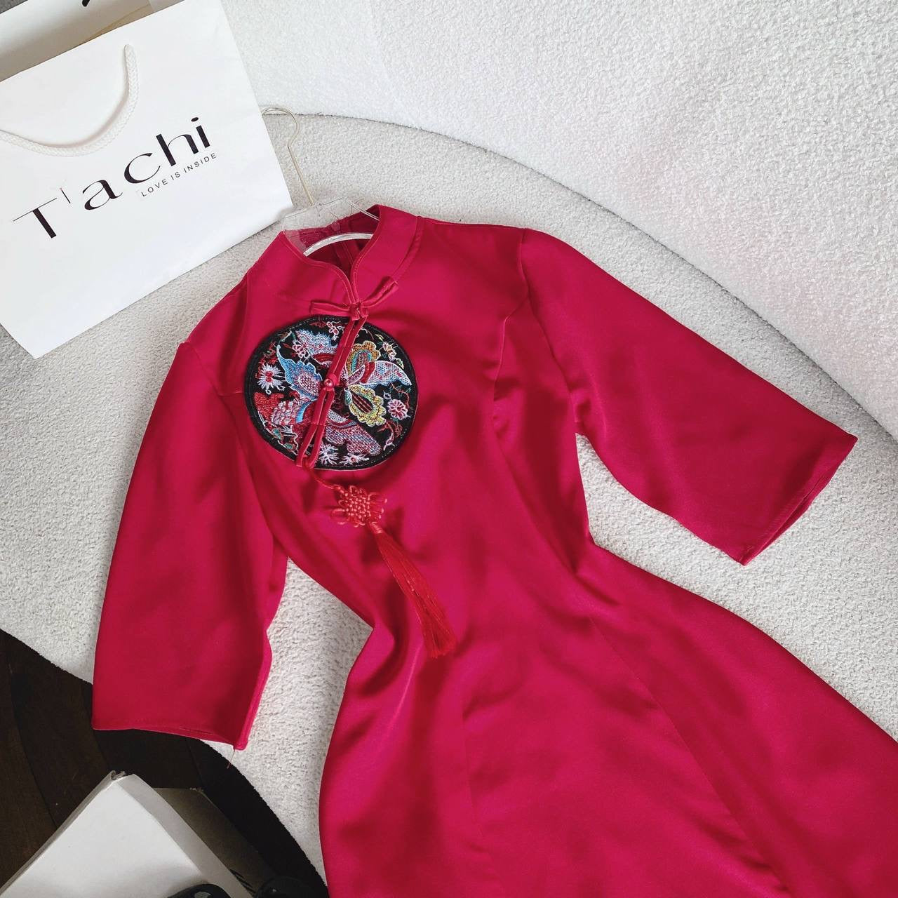 Chinese red dress