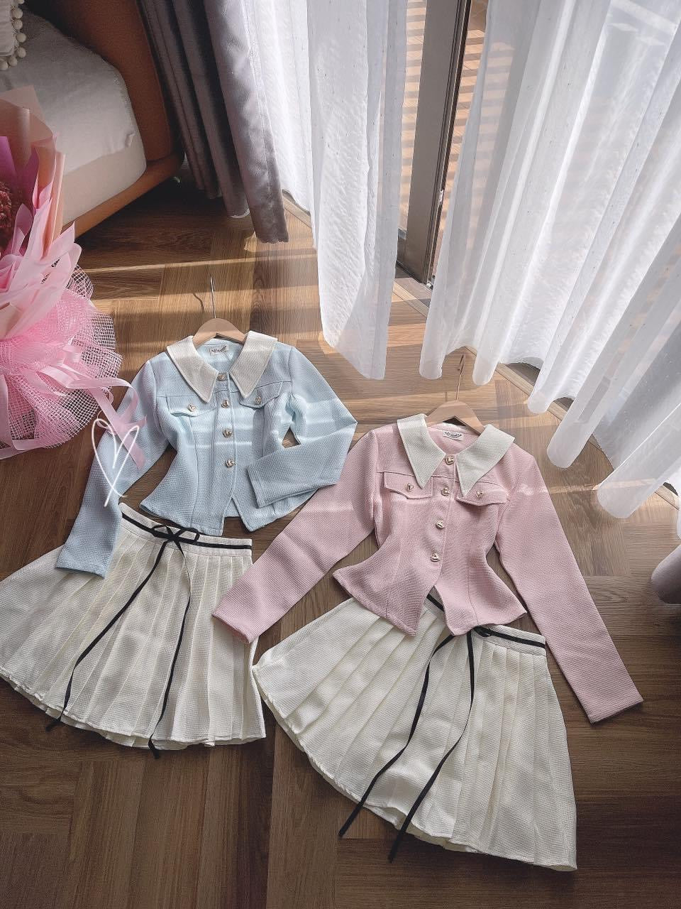 Set Chanel pink blue
