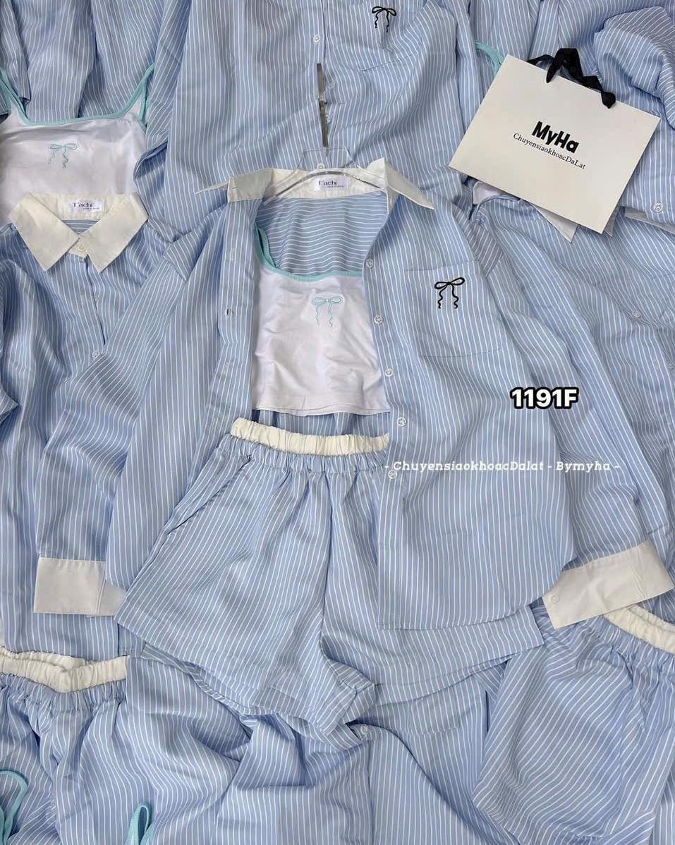Set 3in1 bow Kala blue