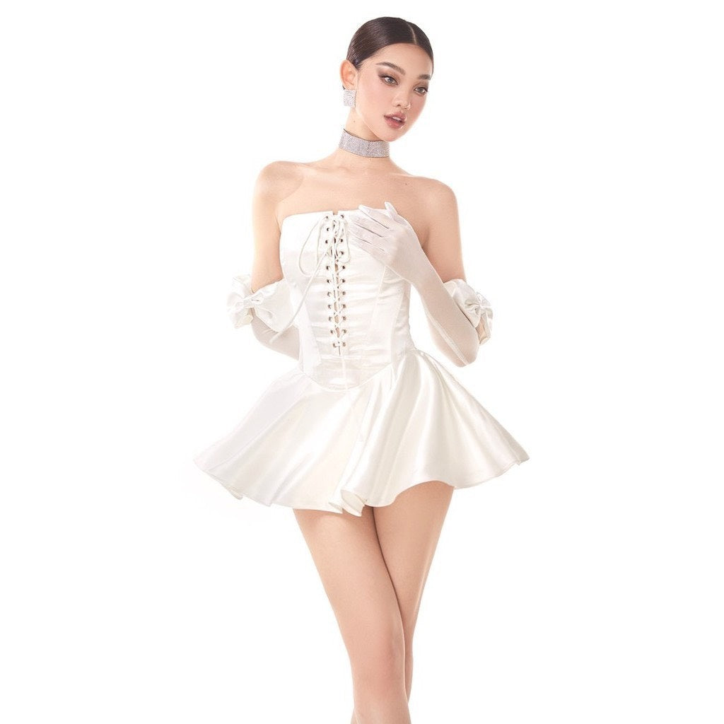 Bride white dress