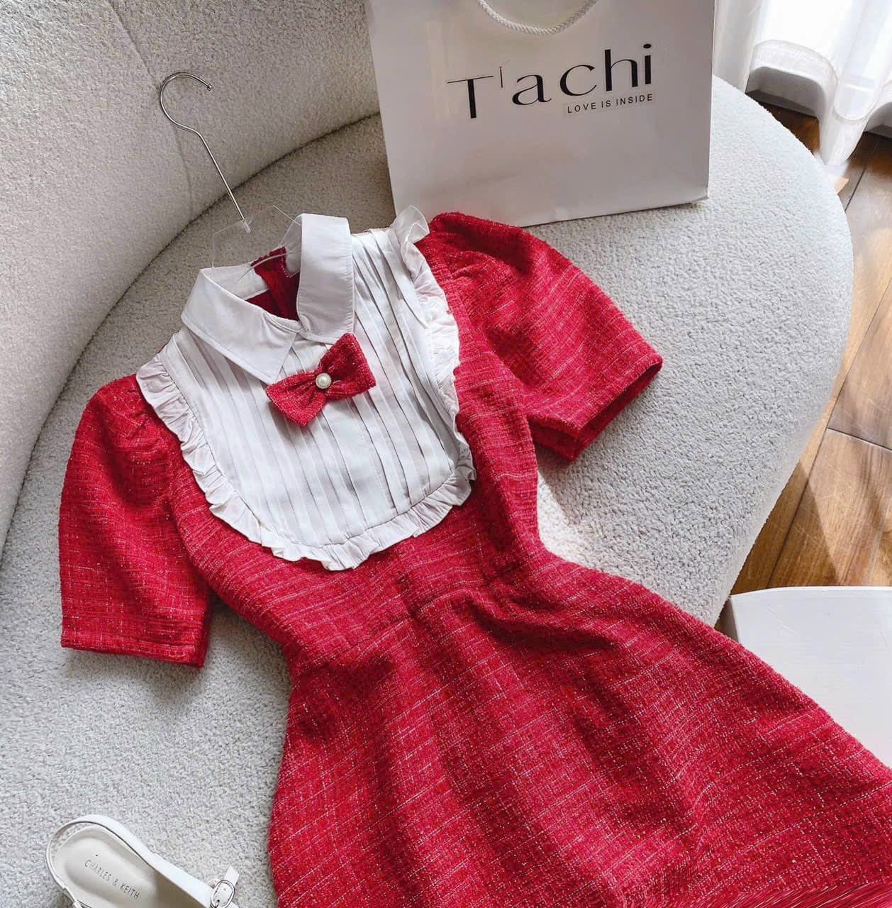 Red dress bow red