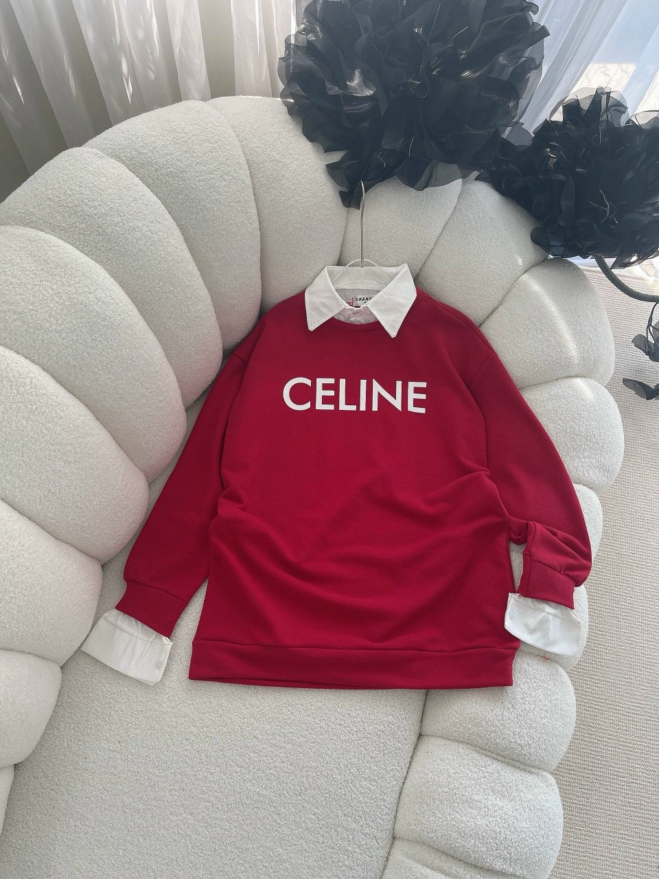 Celine red dress