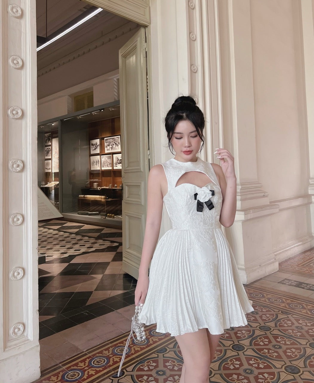 white dress