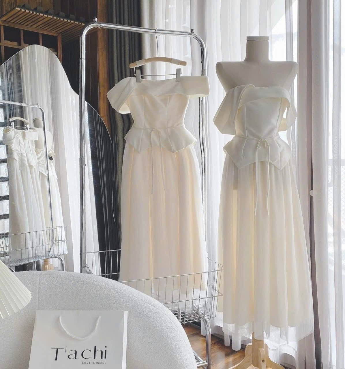 Party cream dress