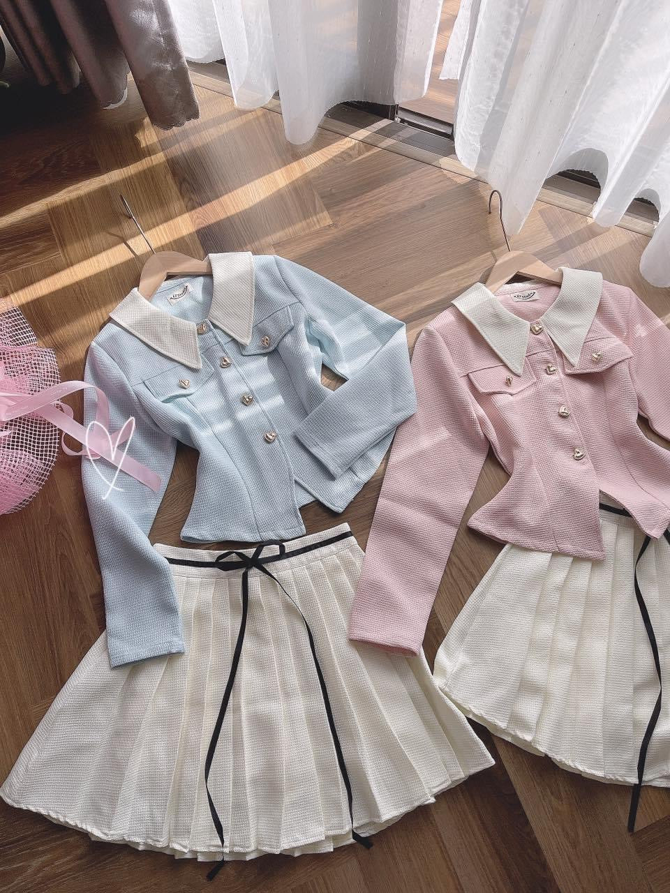 Set Chanel pink blue