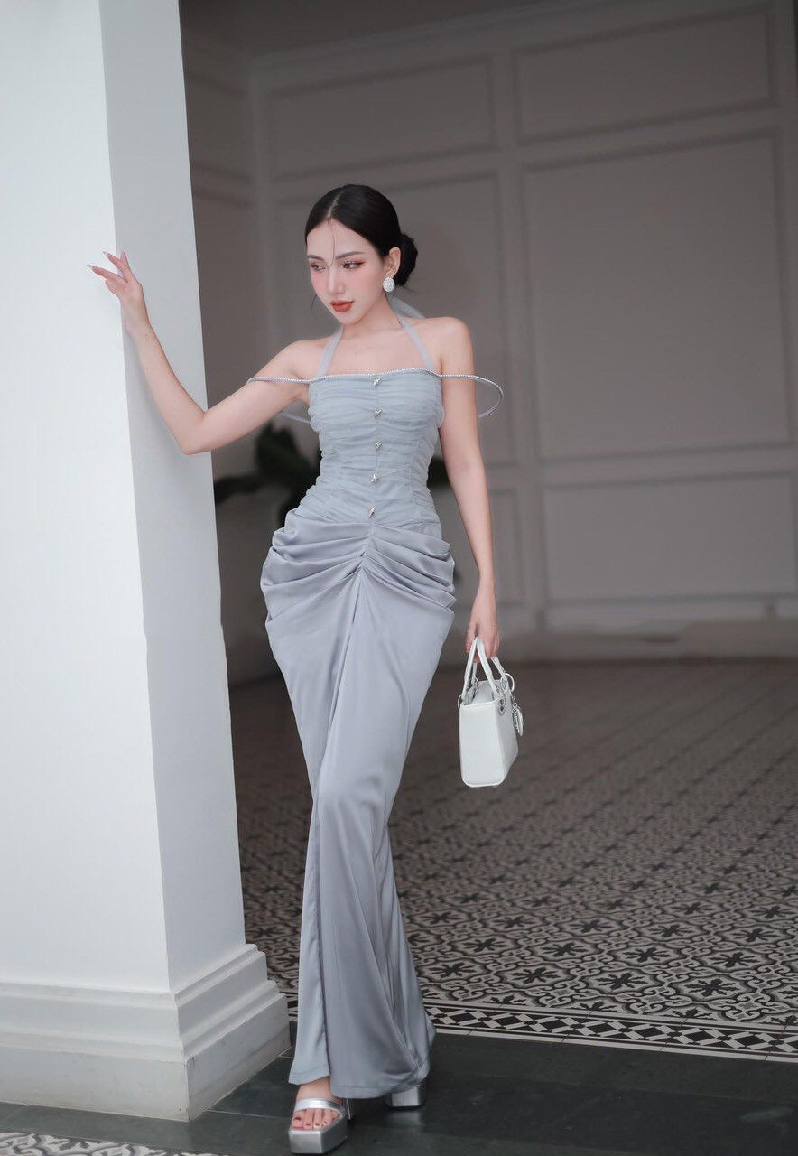 Party dress pink siliver