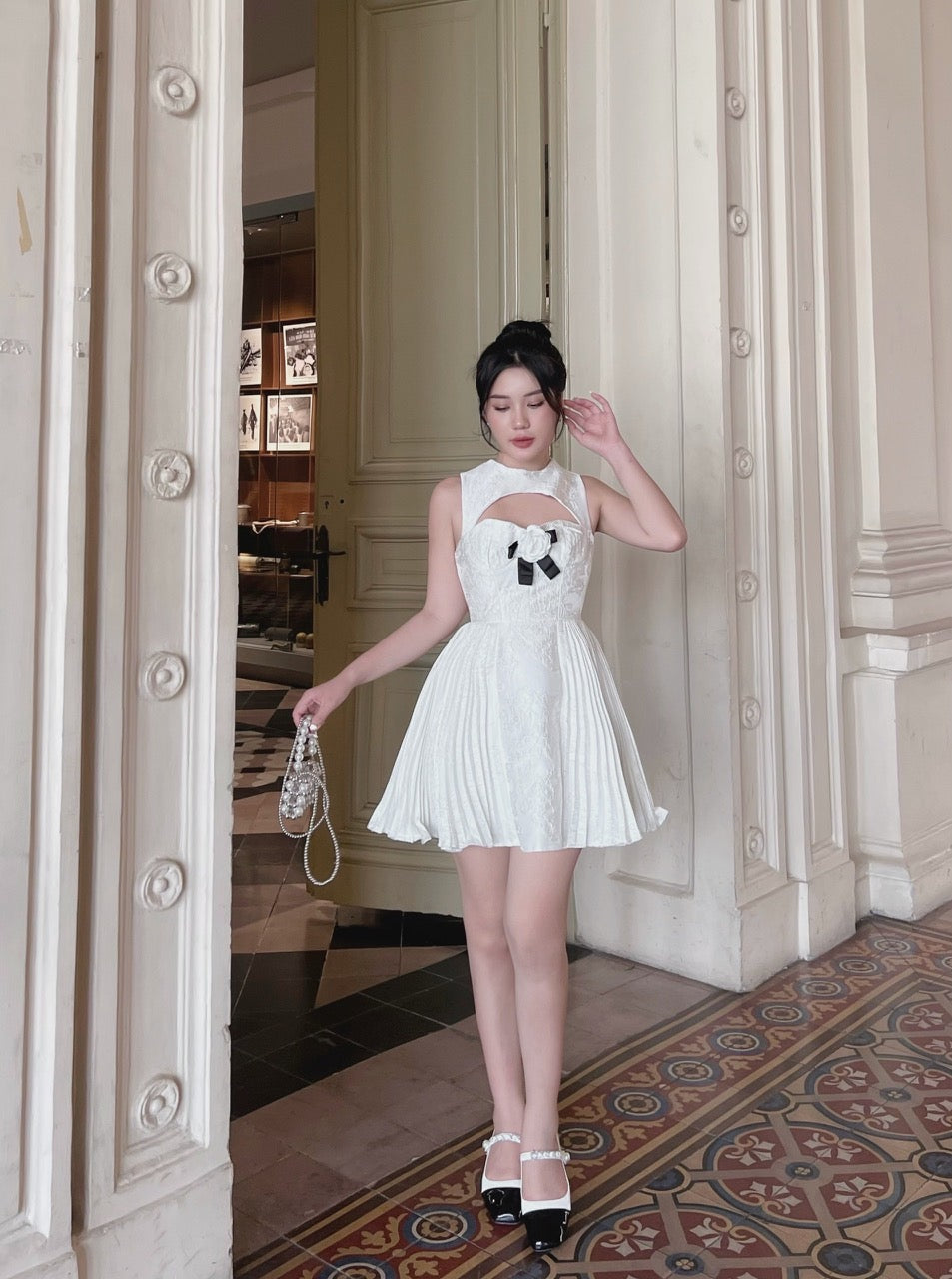 white dress