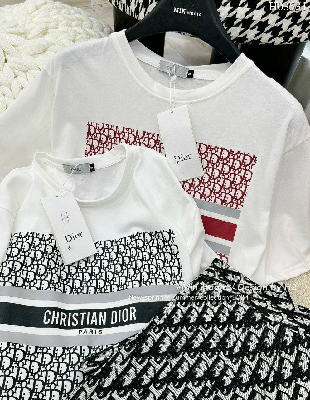 Set Dior red black