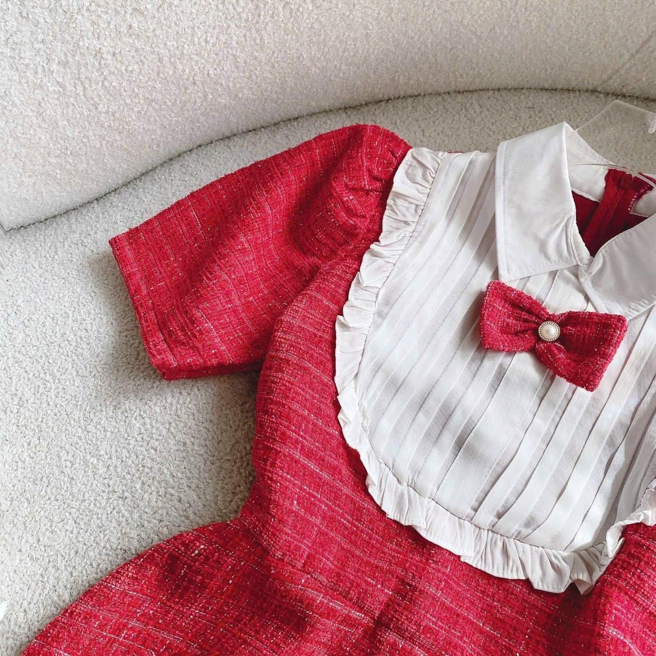 Red dress bow red