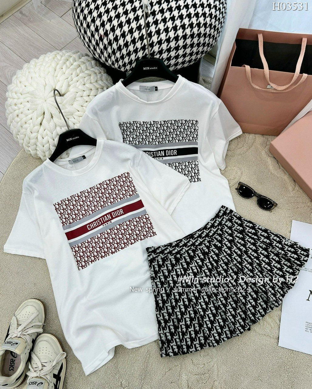 Set Dior red black