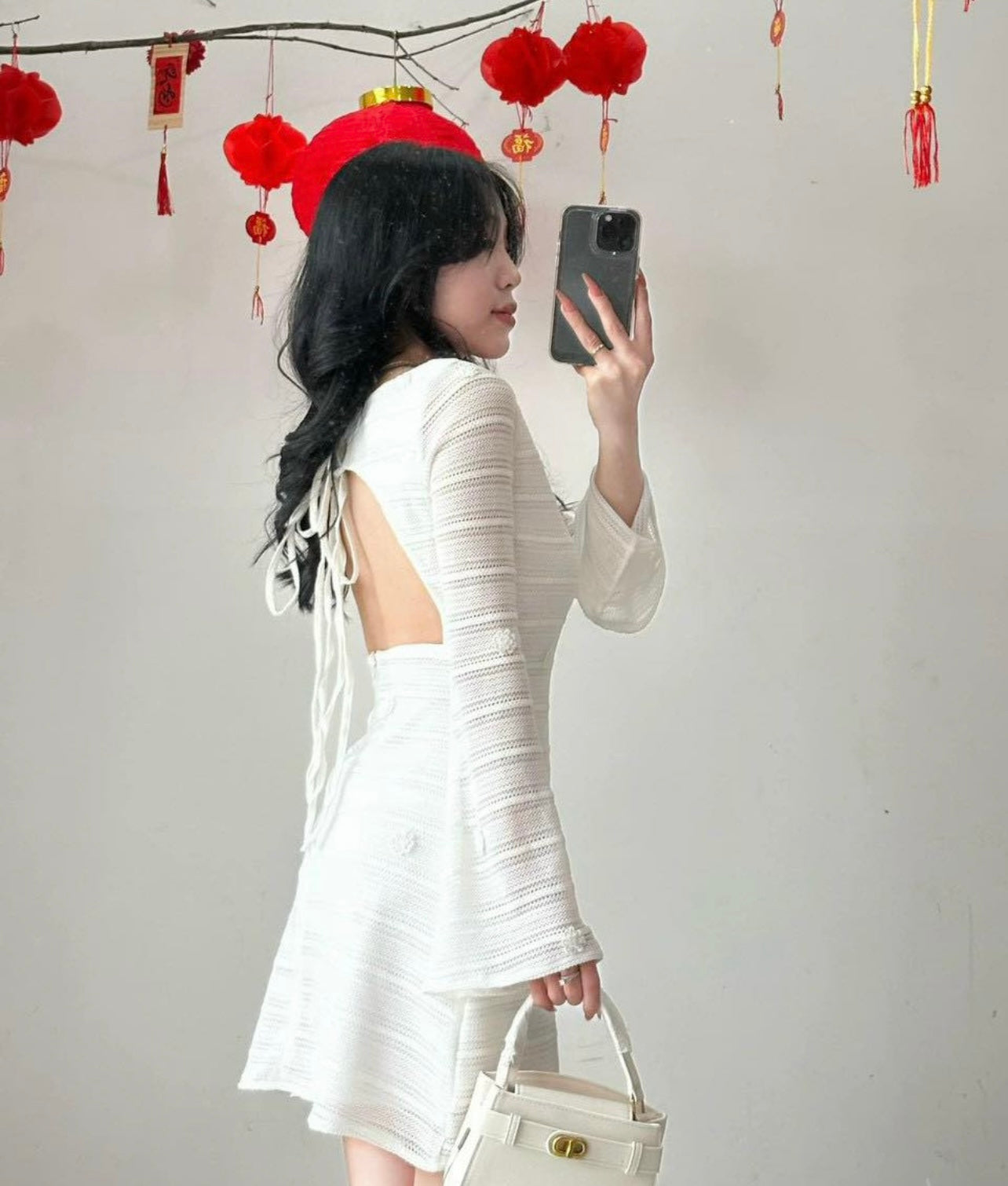 Dress sea white