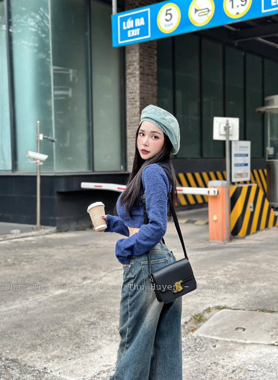 Blue Crop top Star