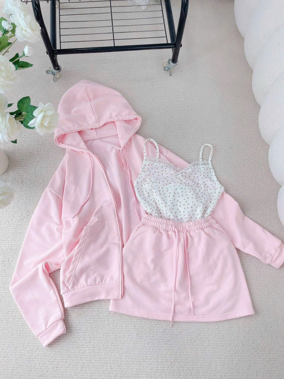 3in1 pink hoodie