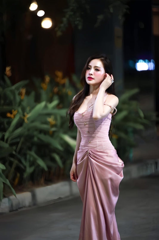 Party dress pink siliver