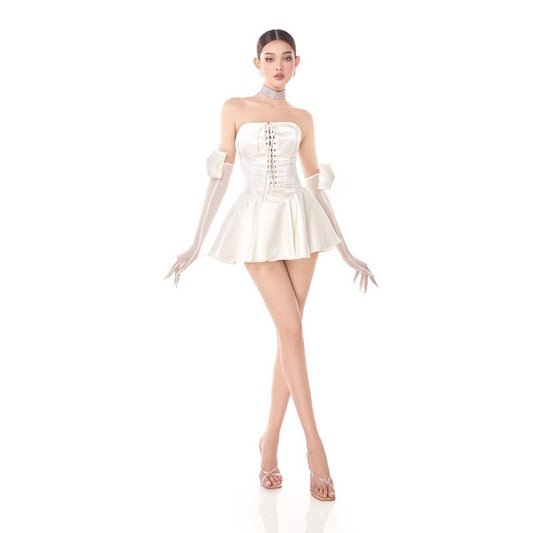 Bride white dress
