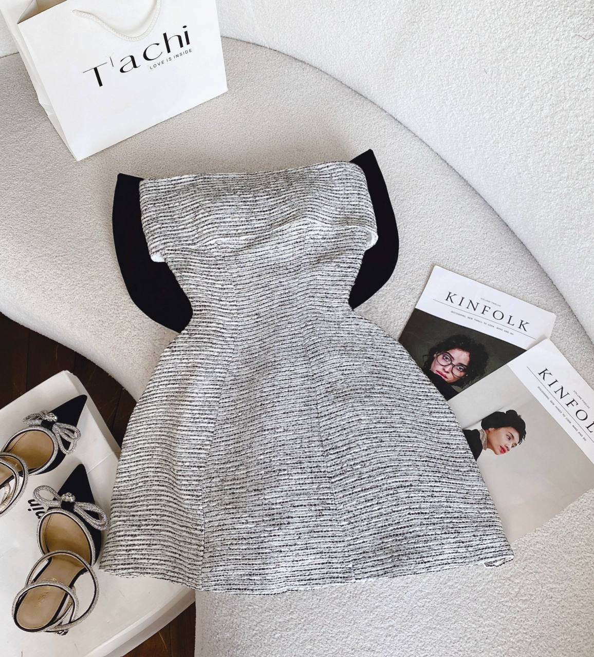 Party dress bow black