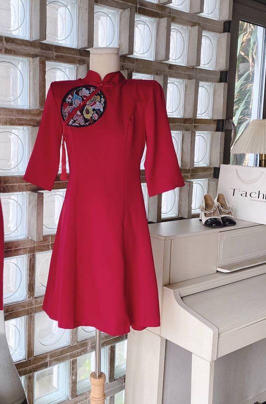 Chinese red dress