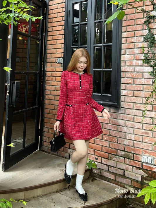 Dress red chanel