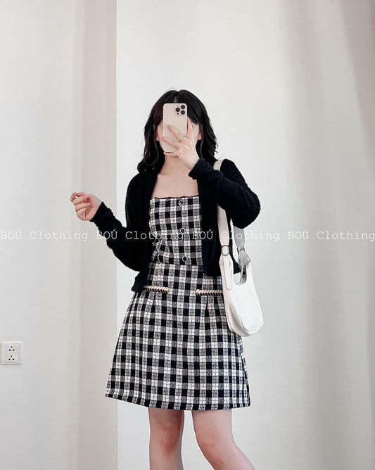 Dress with jacket black