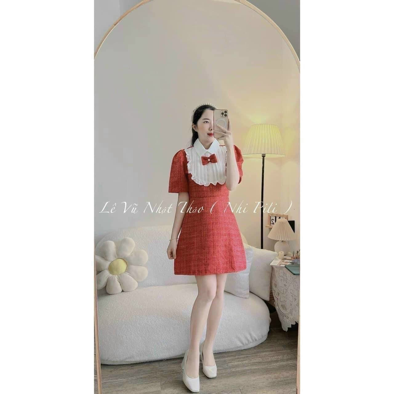 Red dress bow red