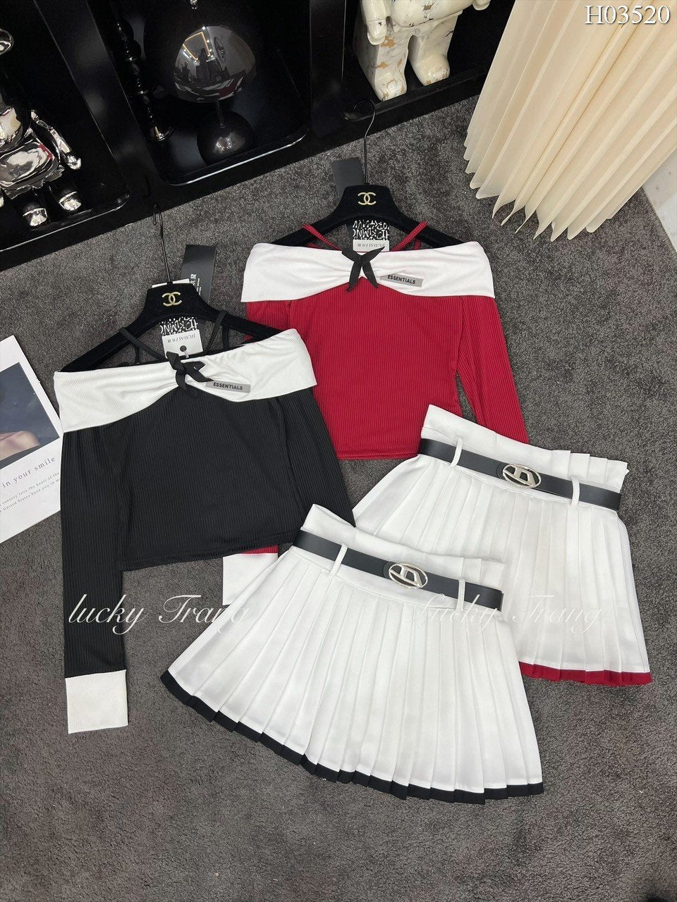 Set 3in1 black red