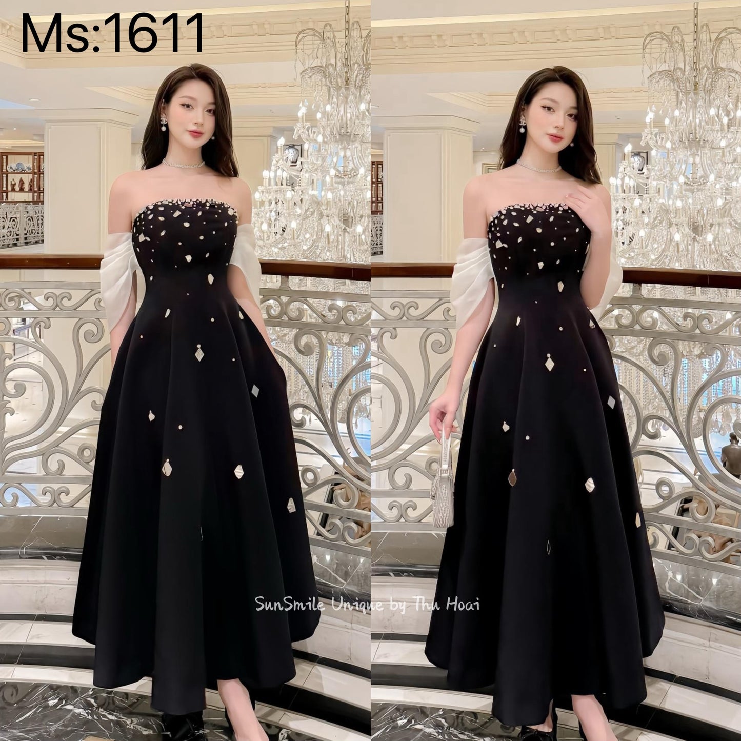 Party dress black diamond