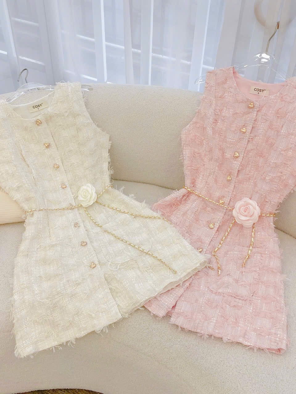 Dress Chanel pink white