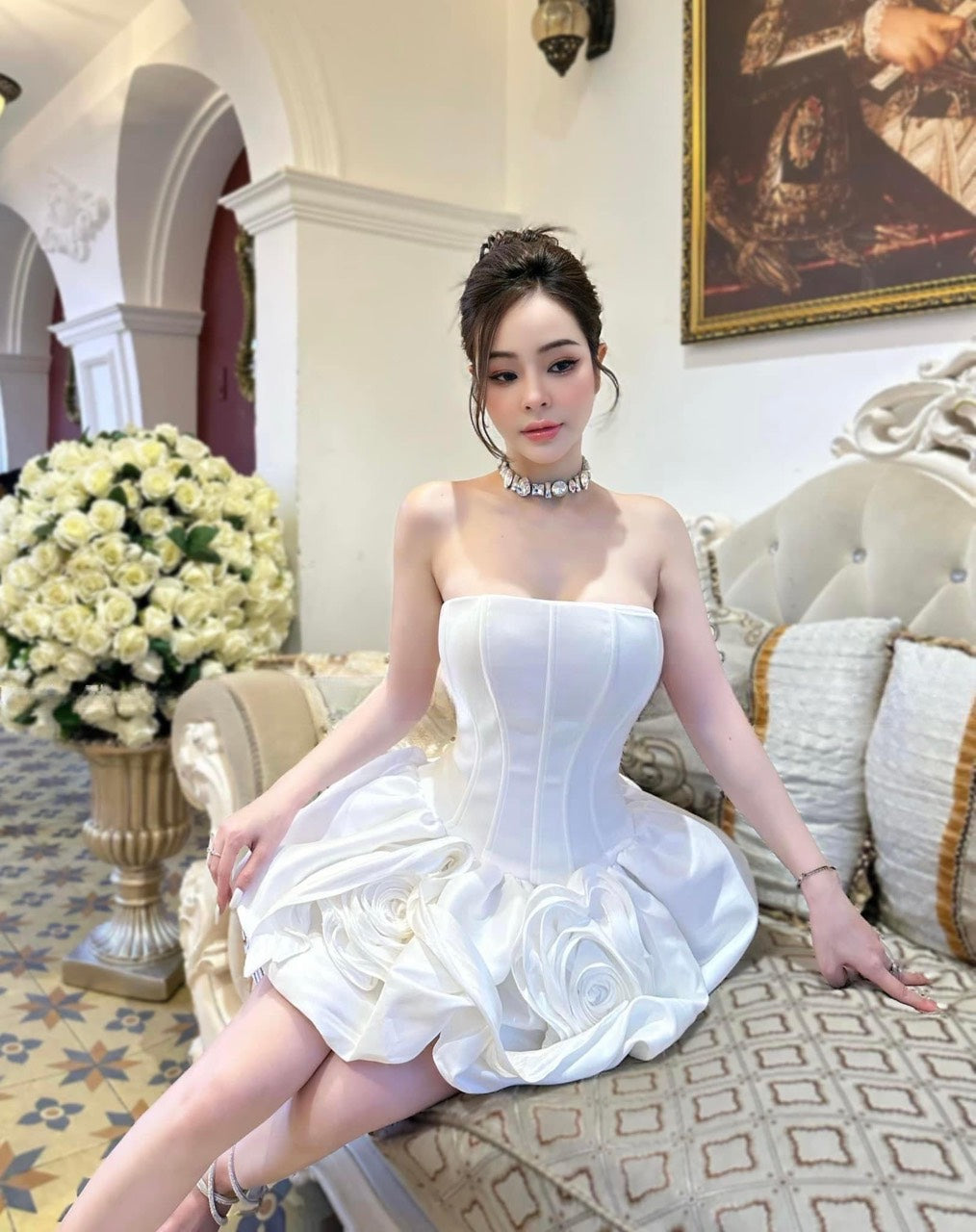 Party dress w b