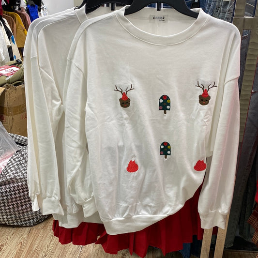 Set Christmas White Shirt