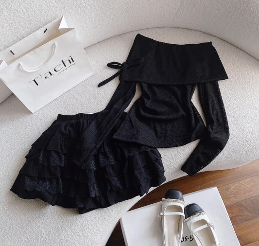 Set black off shoulder