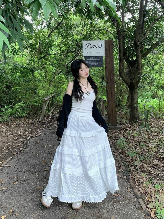 Set 3in1 long skirt bw
