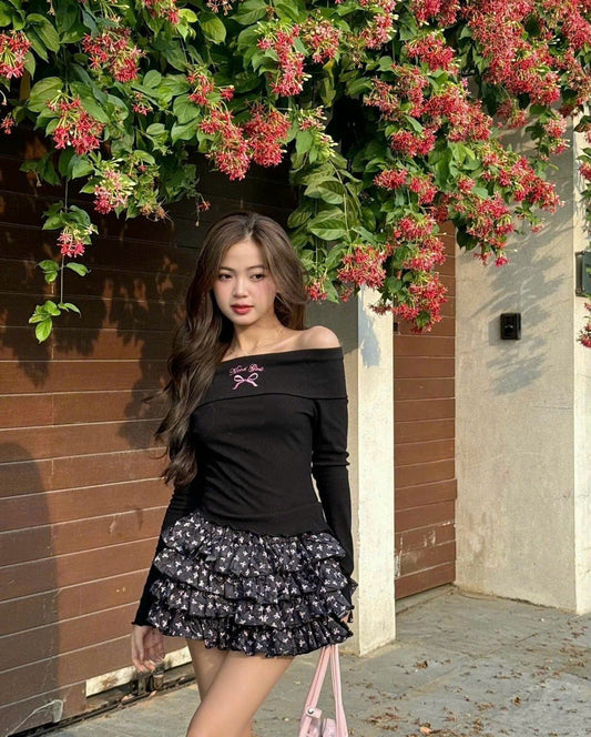 Set black off shoulder