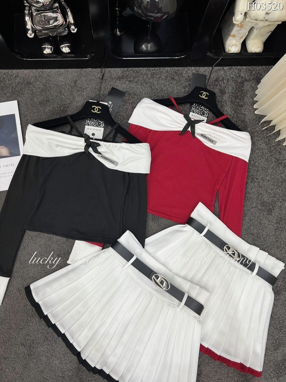 Set 3in1 black red