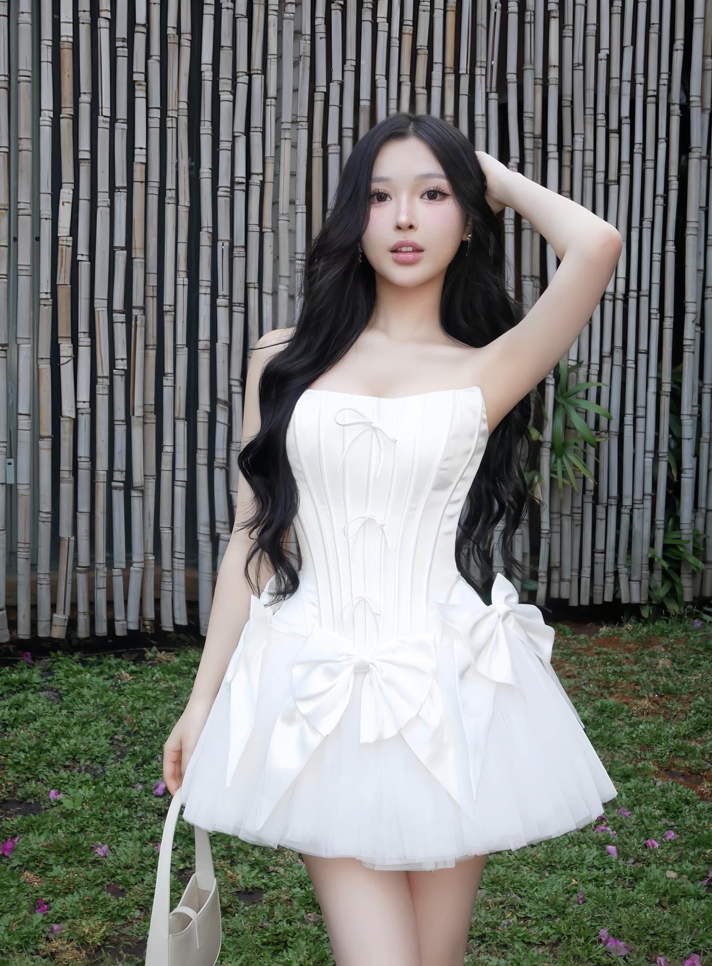 Party princess dress white