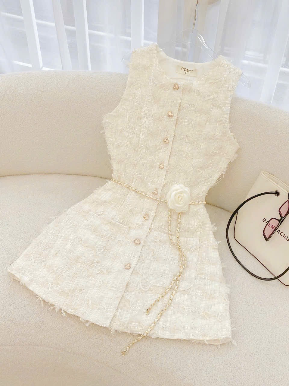 Dress Chanel pink white