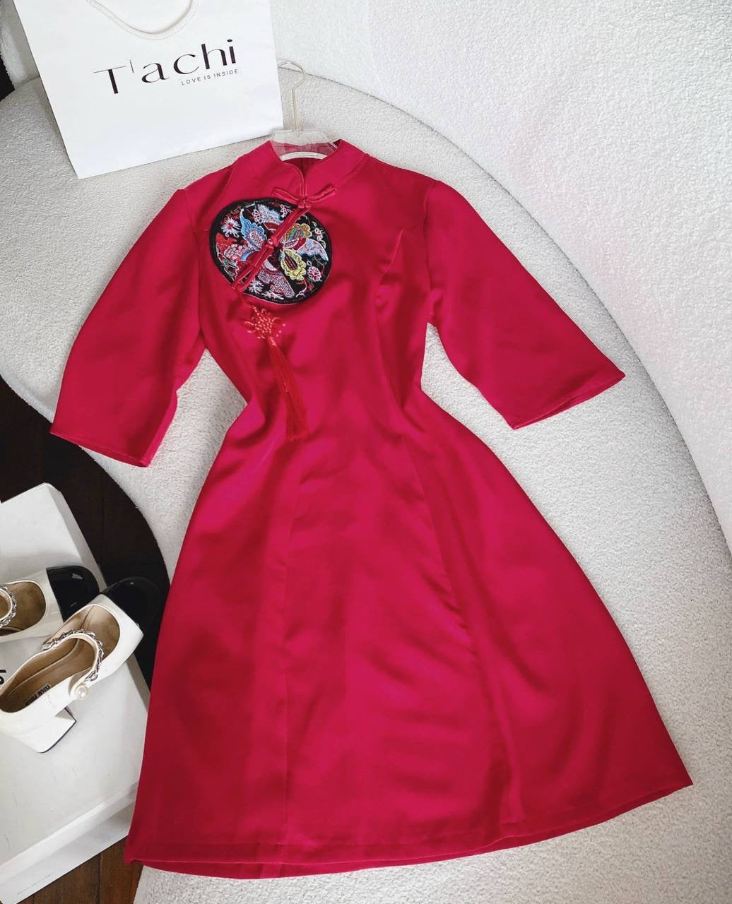 Chinese red dress