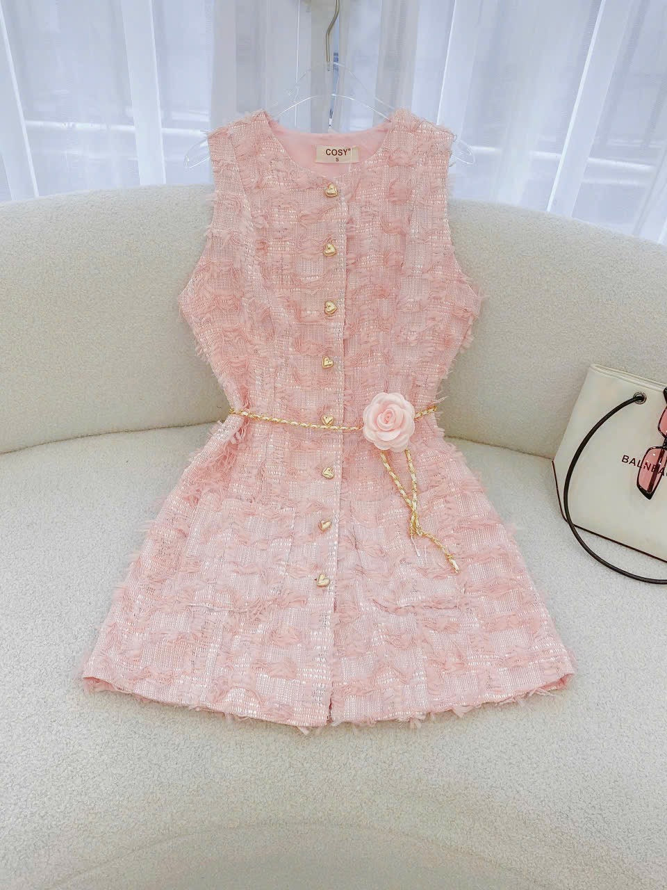Dress Chanel pink white