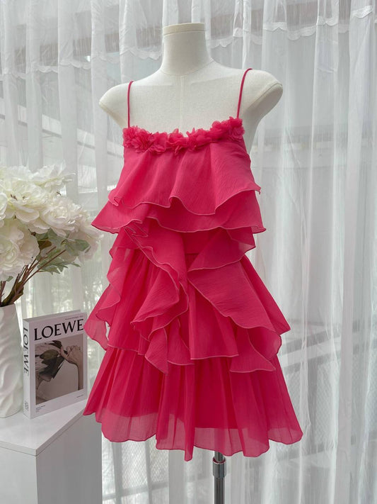 Dress pink black party