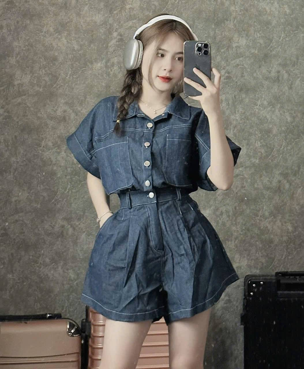 Jumpsuit short jeans